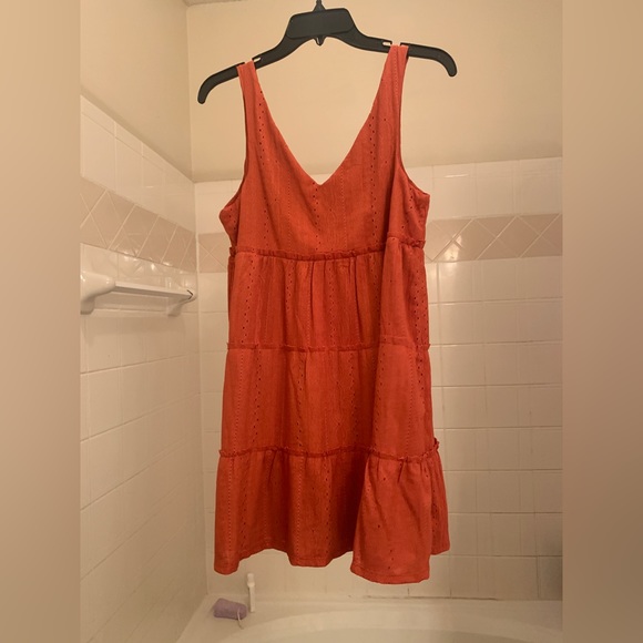 Crystal Doll Orange Dress Size S - Picture 2 of 3